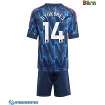 Fotballdrakt Barn Arsenal Viktor Gyokeres #14 Bortedraktsett 2025-26 Kortermet (+ Korte bukser)